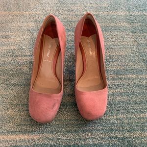 Miu miu suede pink high heels